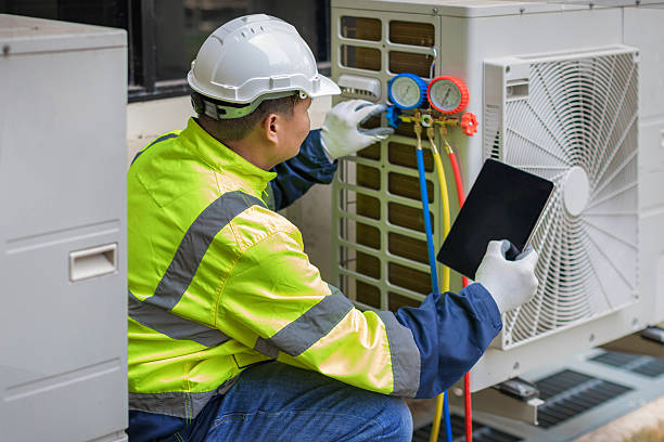 Professional Hvac technician working in Lawrenceville, VA